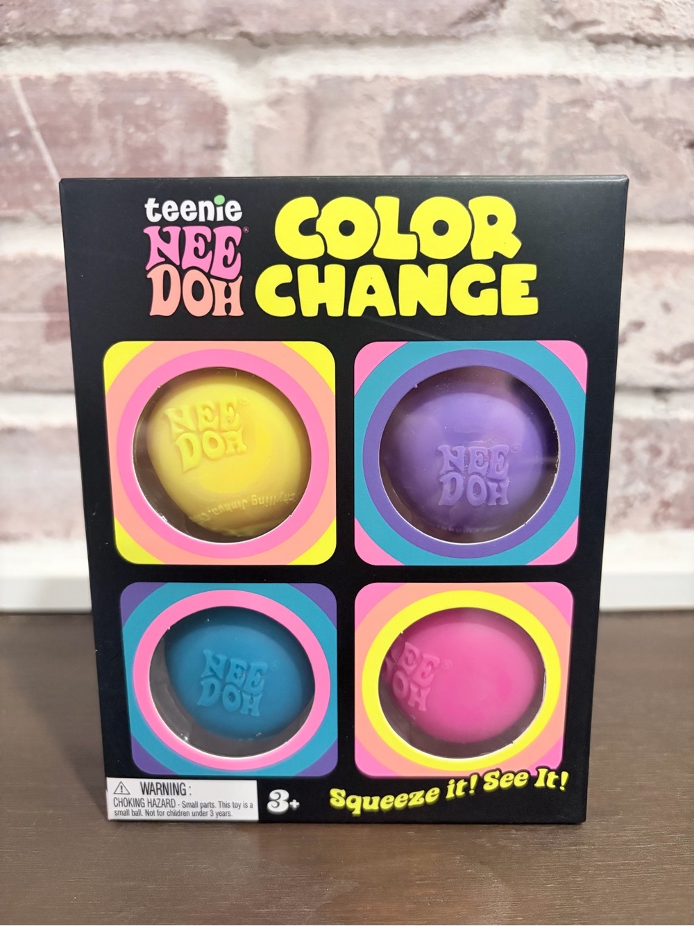 SHIPS TODAY Teenie NeeDoh Color Change Squishy 4pk Schylling Trendy